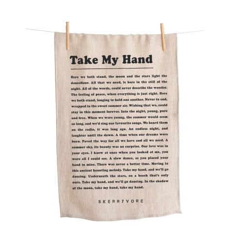 TAKE MY HAND TEA TOWEL
